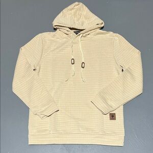 Creme Waffle Knit Light Weight Hoodie (Read Description)